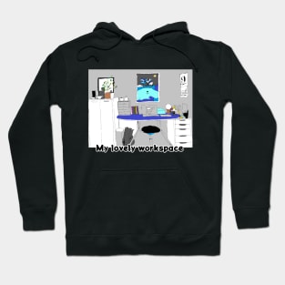 My lovely workspace Hoodie